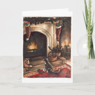 Önska för jul helgkort