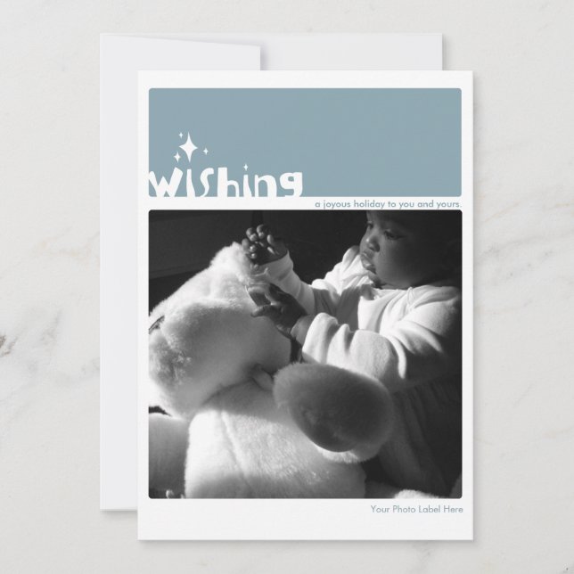 Önska kortet med kuvertet julkort (Framsida)