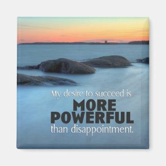 Önska lyckas med inspirerande magnet