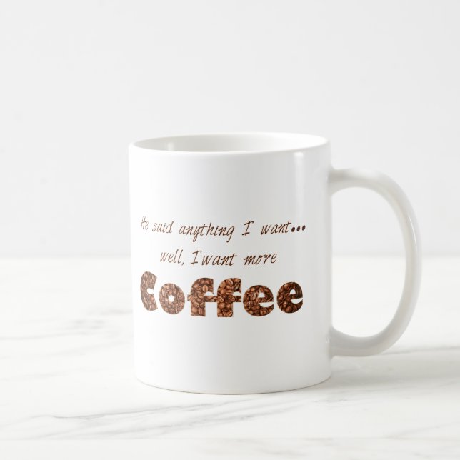 Önska mer kaffe kaffemugg (Höger)