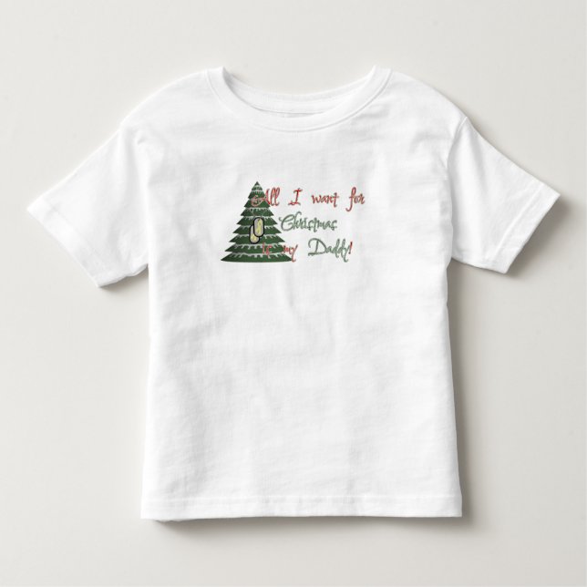 Önska min pappa för jul t shirt (Framsida)