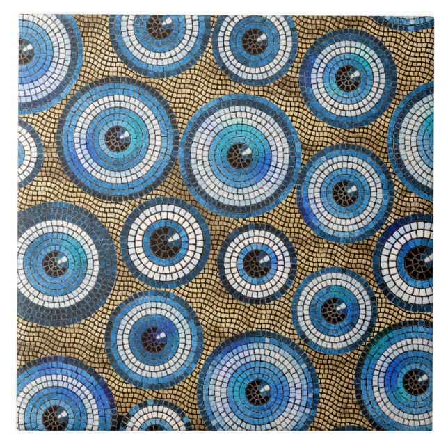Onska Öga Mosaic Tile Mönster Kakelplatta (Framsidan)