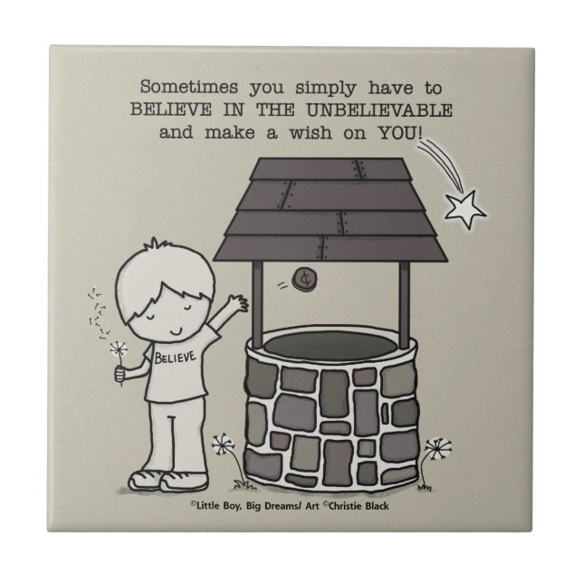 Önska på dig! kakelplatta (Framsidan)