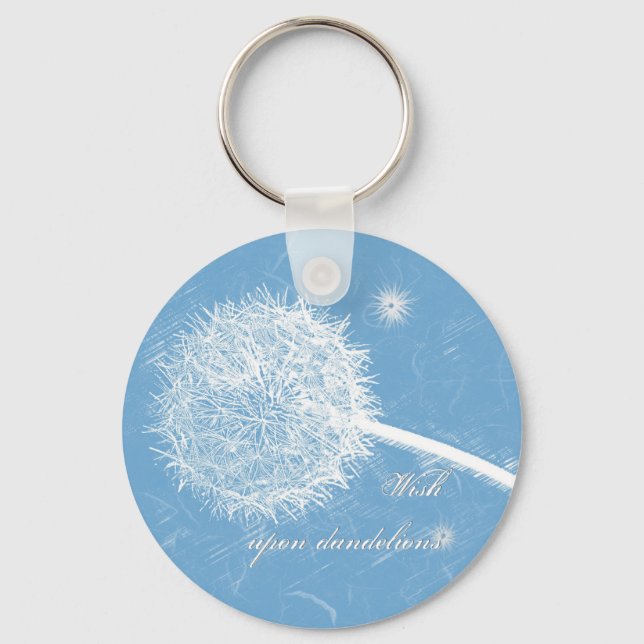 Önska på en dandelion nyckelring (Framsida)