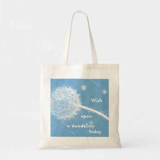 Önska på en dandelion tygkasse (Framsidan)