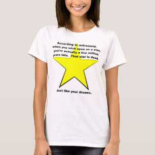 Önska På En Stjärna Rolig T-Shirt