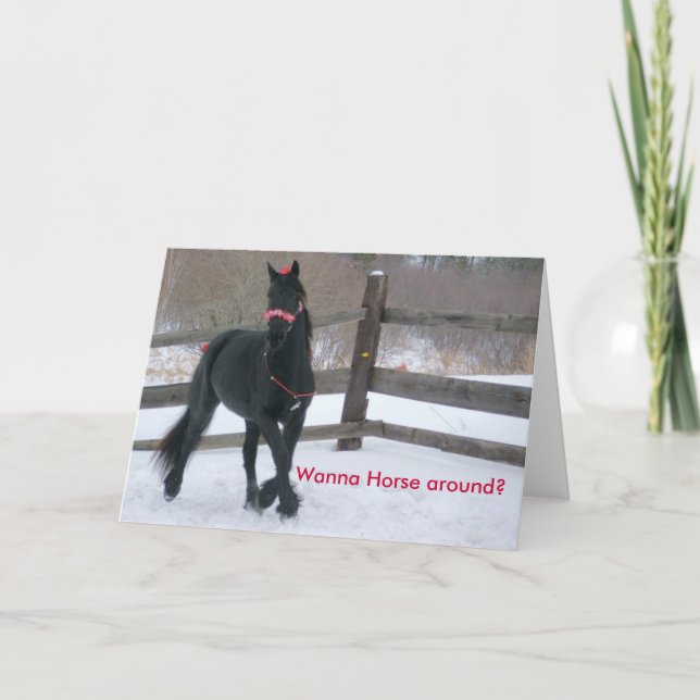 Önska till hästen…, - Skräddarsy Helgkort (Framsida)