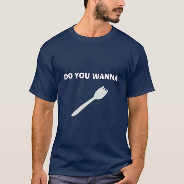 Önska till Spork Tee Shirt (Framsida)