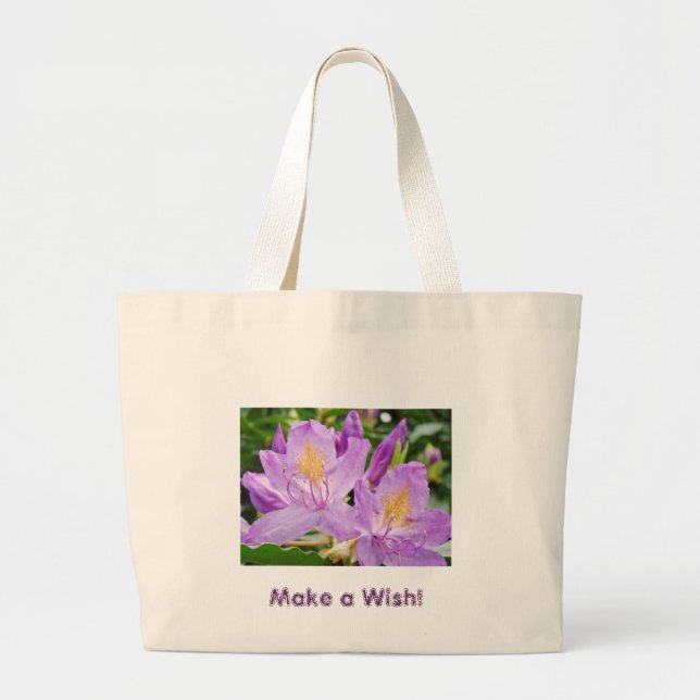 Önska! Totebag Purpur Rododendron Jumbo Tygkasse (Framsidan)