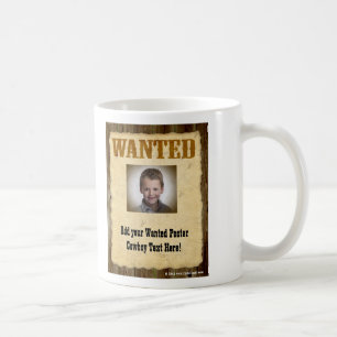 Önskad affisch, vintagebildram kaffemugg