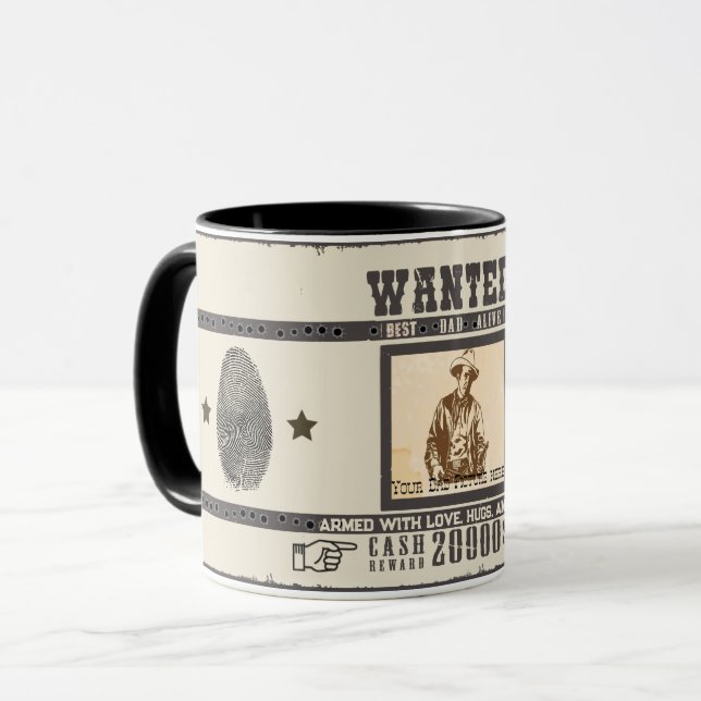 Önskad bästa Pappa-levande kaffe Mugg (Framsida vänster)
