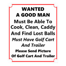 Önskad Bra Man - Golf Poster