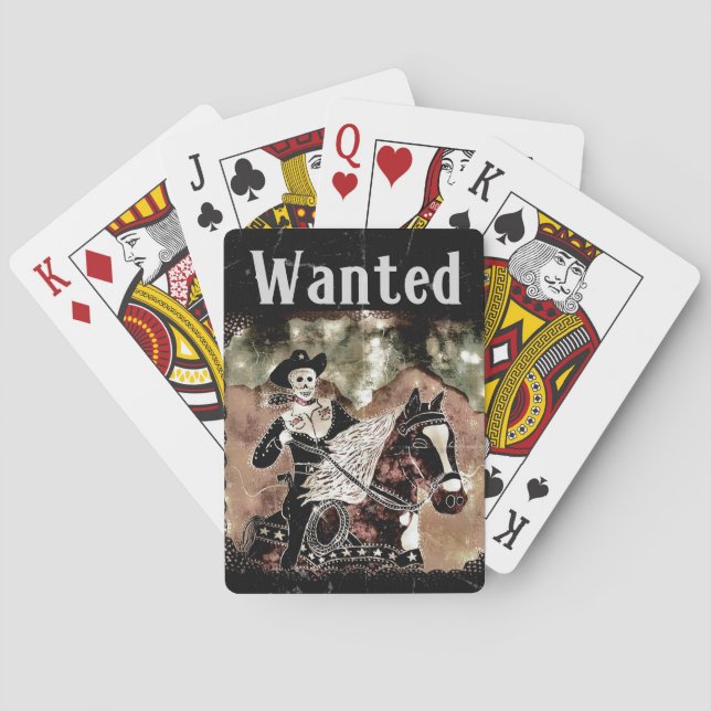 Önskad Cowboy leka kort Casinokort (Baksidan)