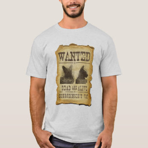 Önskad dead och vid liv. Schroedingers cat. T-shirt
