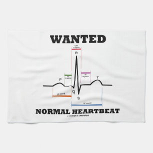 Önskad det normala Hearbeat Kökshandduk