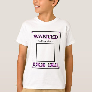 Önskad för att vara Älskare Lila MUSEUM Zazzle T Shirt