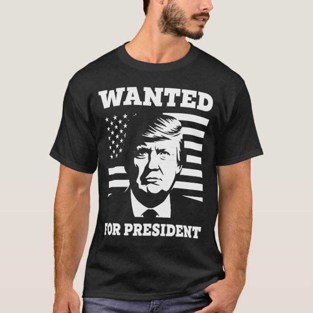 Önskad för president United Stater T Shirt (Framsida)