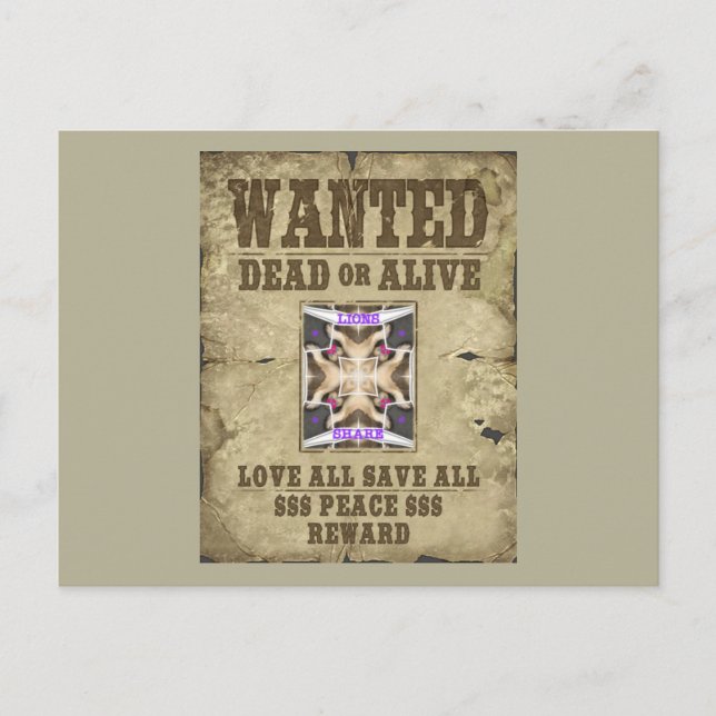 Önskad fred, Kärlek och inspiration: Sprid Harmony Vykort (Framsida)