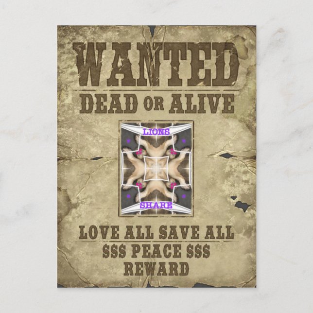 Önskad fred, Kärlek och inspiration: Sprid Harmony Vykort (Framsida)