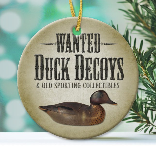 Önskad - Gamla Anka Decoys Julgransprydnad Keramik (Custom Ornament)
