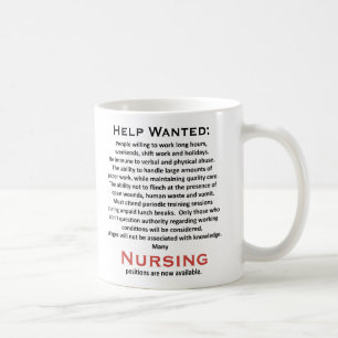 Önskad hjälp kaffemugg