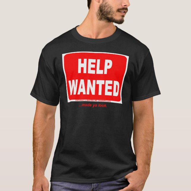 ÖNSKAD HJÄLP T-SHIRT (Framsida)