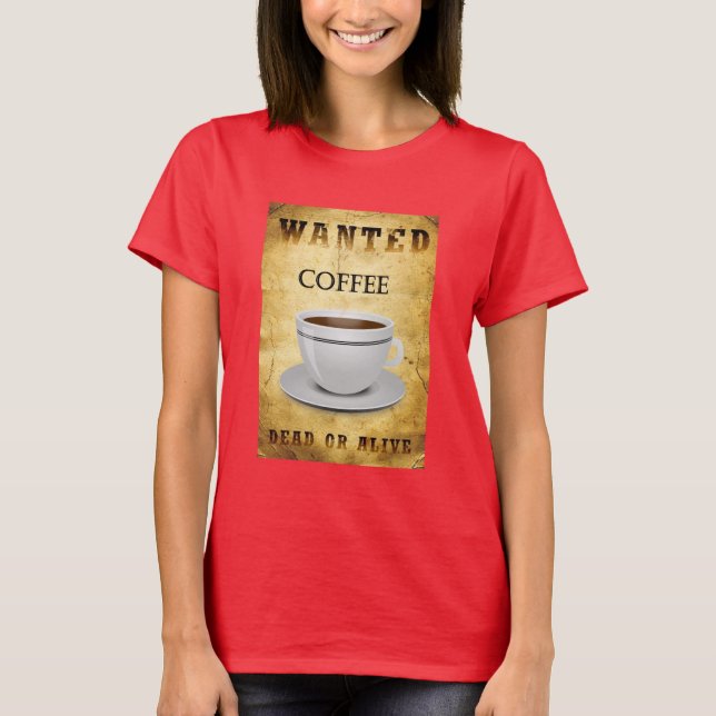 Önskad kaffe t shirt (Framsida)