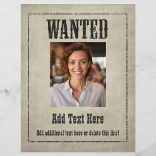 ÖNSKAD POSTER som Reklamblad