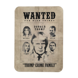 Önskad Poster: Trump Crime Family Magnet
