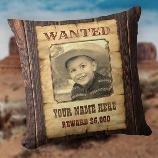 Önskad Poster | Vintage Vilda western Fotomall T Kudde