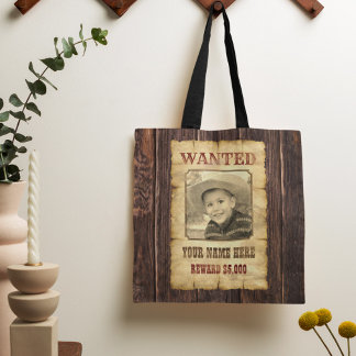 Önskad Poster | Vintage Vilda western Fotomall T Tygkasse