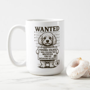 Önskad Rolig hund personlig stalker Kaffemugg