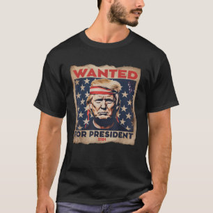 Önskad trend 2024 för president USA flagga Head Ba T Shirt
