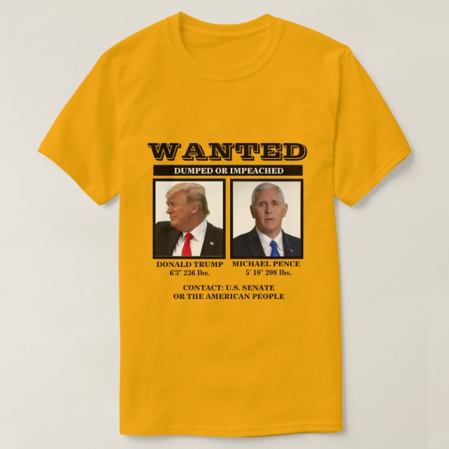 Önskad: Trump Pence T Shirt (Design framsida)