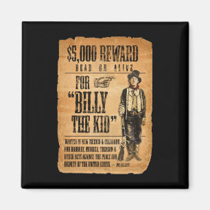 Önskad vintage/belöningaffisch för Billy ungen Magnet