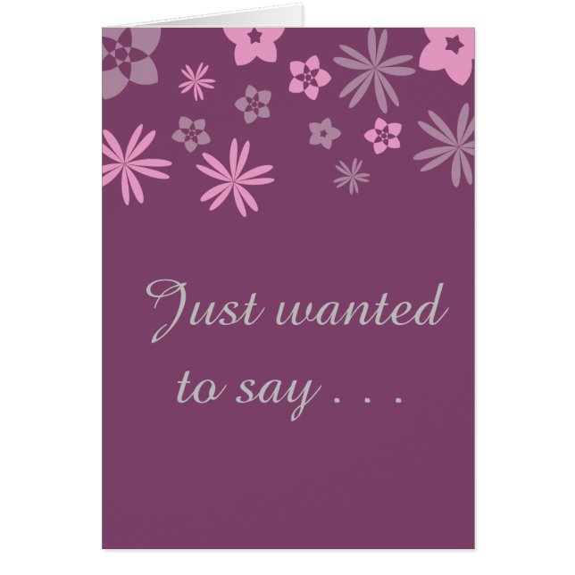 Önskade precis till något att säga. Jag älskar dig Hälsningskort (Framsidan)