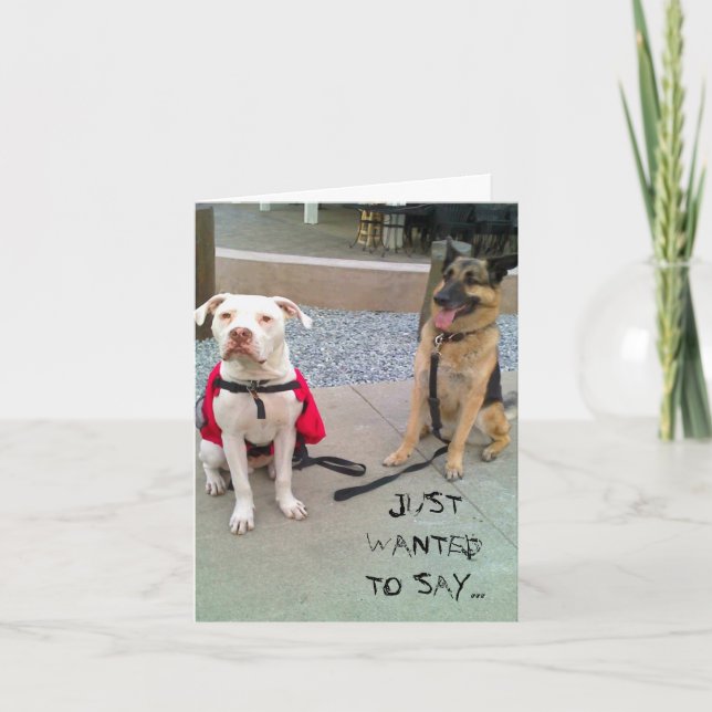 ÖNSKADE PRECIS TILL NÅGOT ATT SÄGA… TACK KORT (Framsida)