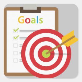 Önskade resultat Poster Fyrkantigt Klistermärke