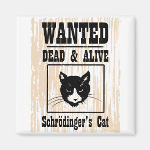 Önskade Schrodingers katt Magnet