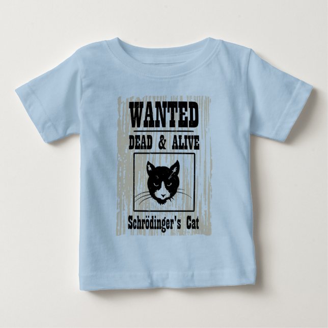 Önskade Schrodingers katt Tee (Framsida)