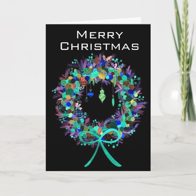 ÖNSKAN I PERSON-ÖVER-MILERNA I CHRISTMAS HELGKORT (Framsida)