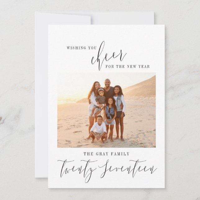 ÖNSKAN PÅ DET NYA ÅRET. JULKORT (Framsida)