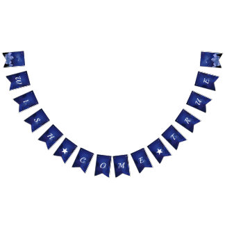 Önskan Slutförd Natt Himmel Önskestjärna Vimplar