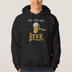Önskar att du dricker öl hoodie