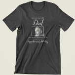 Önskar att du var här | Fotominnesmärke för födels T Shirt<br><div class="desc">I skjortans minne, för din älskade som har gått bort. Skjortan har ett foto av dem och malltexten lyder: "ÖNSKAN ATT DU VAR HÄR PAPPA, DERAS NAMN, BIRTHDAY OCH PERSONLIGT MEDDELANDE ( LYCKLIG HIMMELSKA BIRTHDAY!)!" Alla teckensnitt, stilar, storlekar och färg kan ändras genom att klicka på den anpassade länken efter...</div>