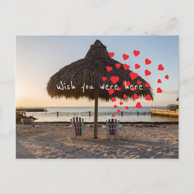 Önskar att du var här helg vykort (Framsida)