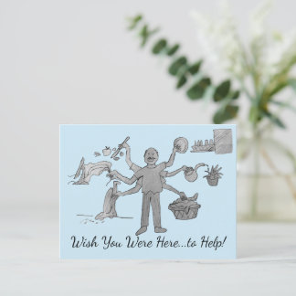 Önskar att du var här vykort