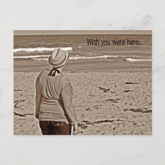 Önskar att du var här vykort (Framsida)