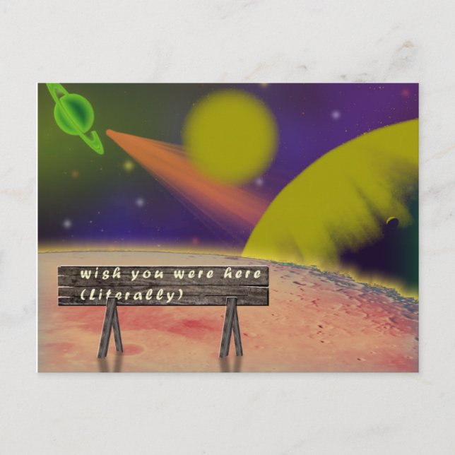 Önskar att du var här vykort (Framsida)