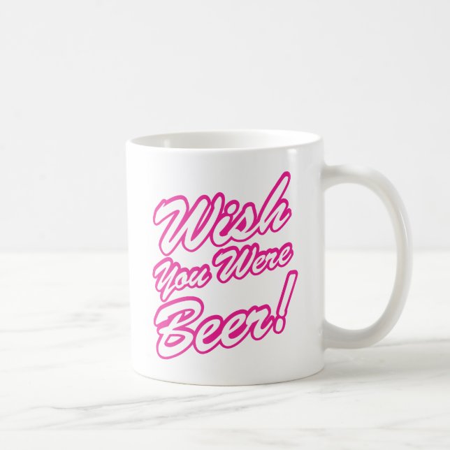 Önskar att du var öl! kaffemugg (Höger)